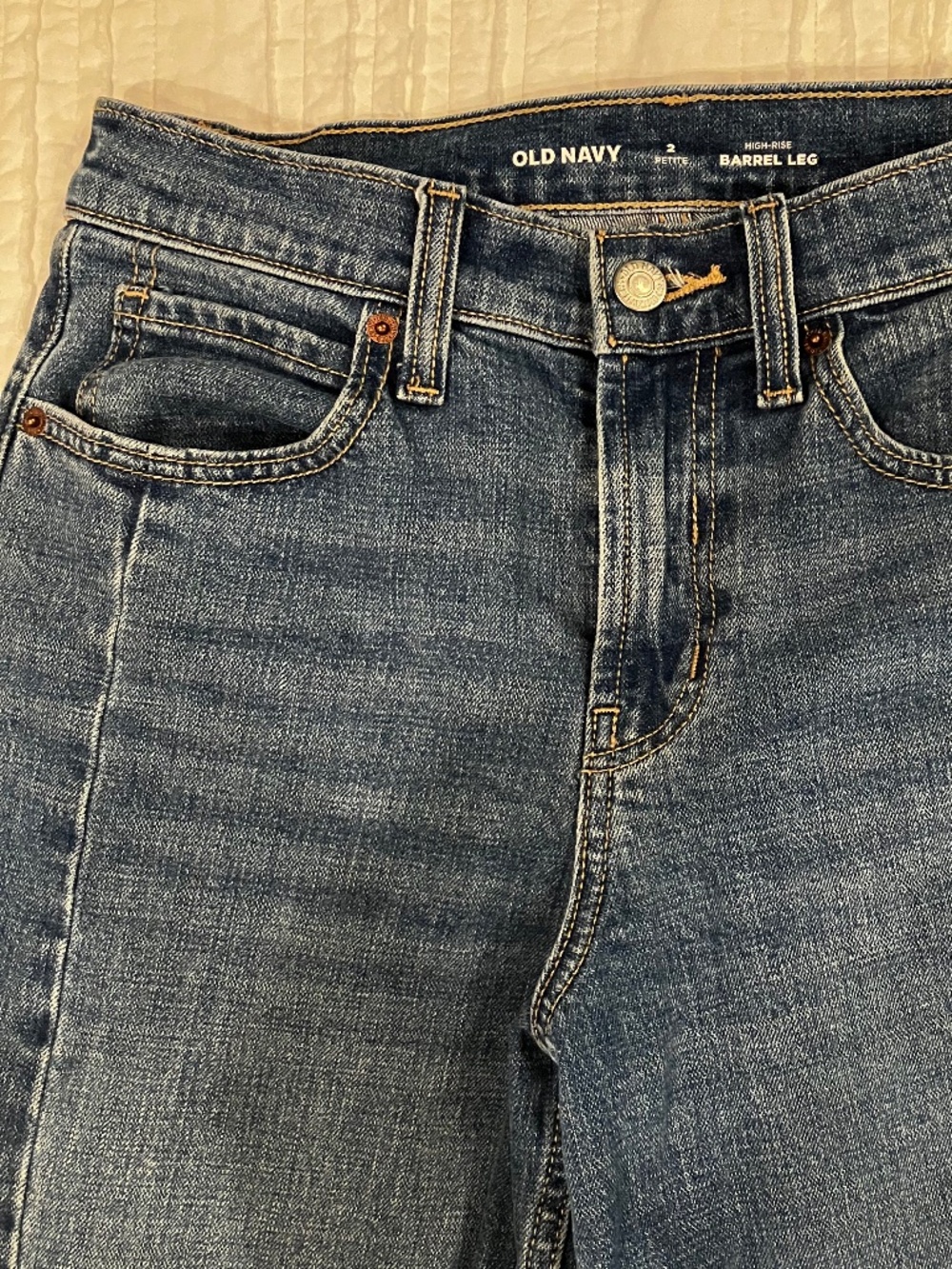 Old Navy high rise barrel leg jeans